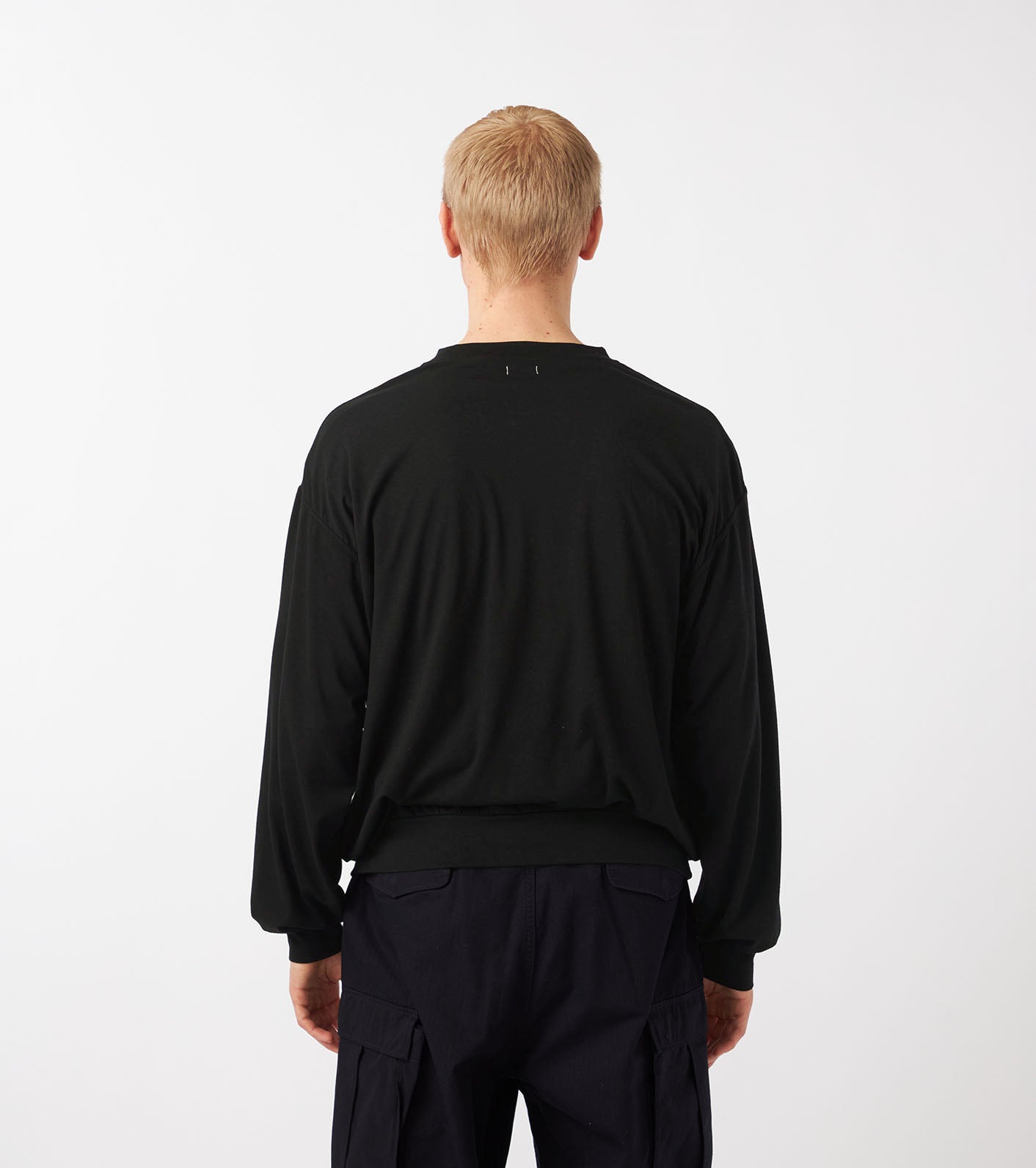 Wool Jersey Crew Neck L/S Tee