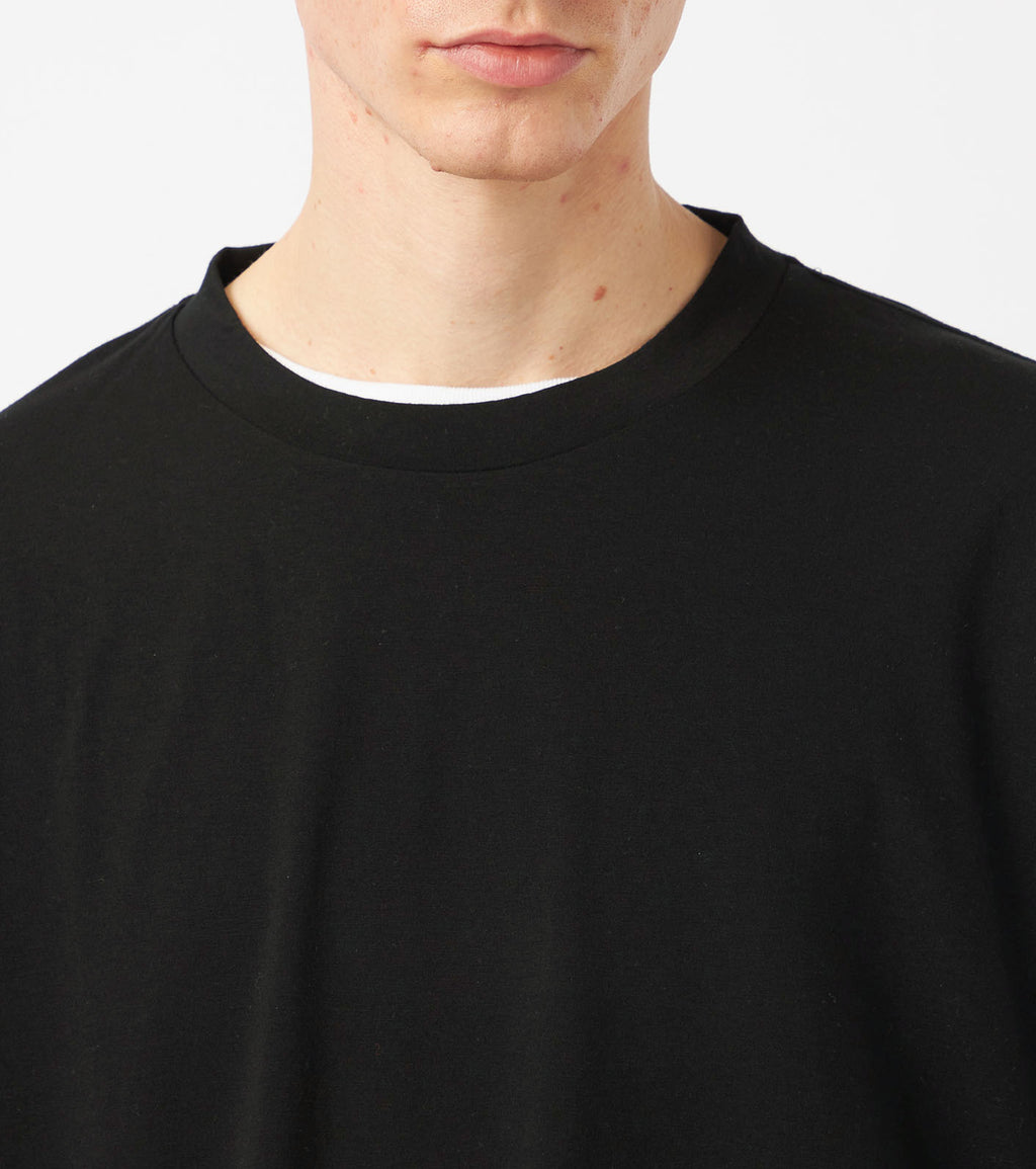 Wool Jersey Crew Neck L/S Tee
