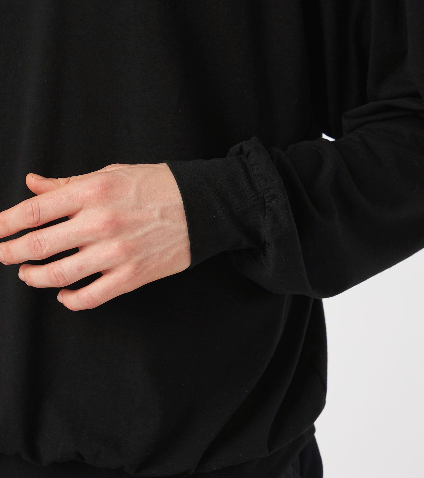 Wool Jersey Crew Neck L/S Tee