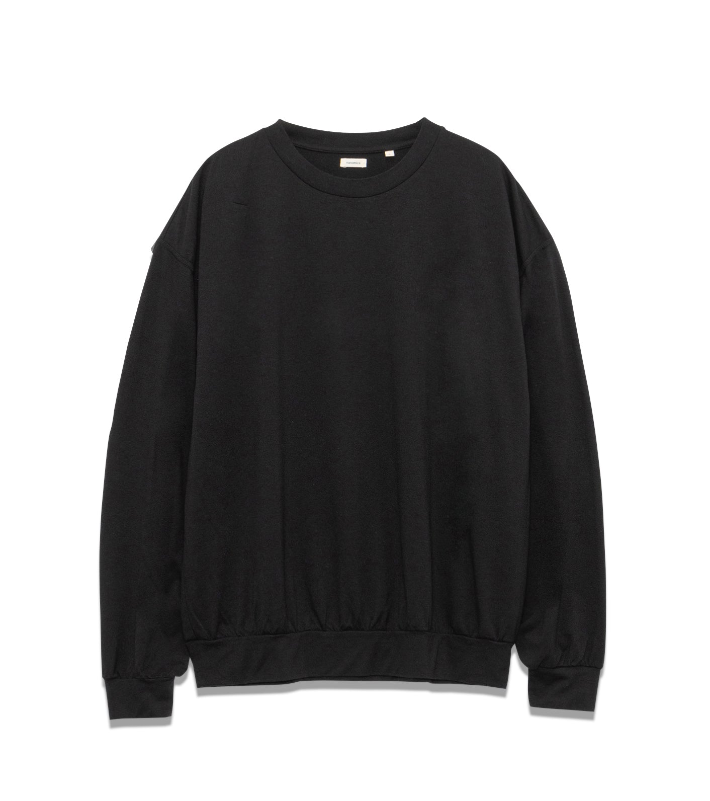 Wool Jersey Crew Neck L/S Tee - K(Black)