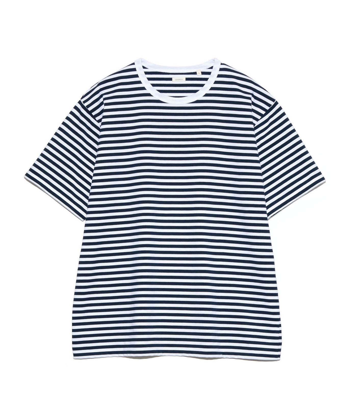 COOLMAX Stripe Jersey Tee - NW(Navy x White)