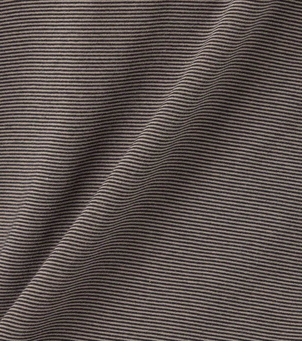 Micro Stripe Pocket L/S Tee