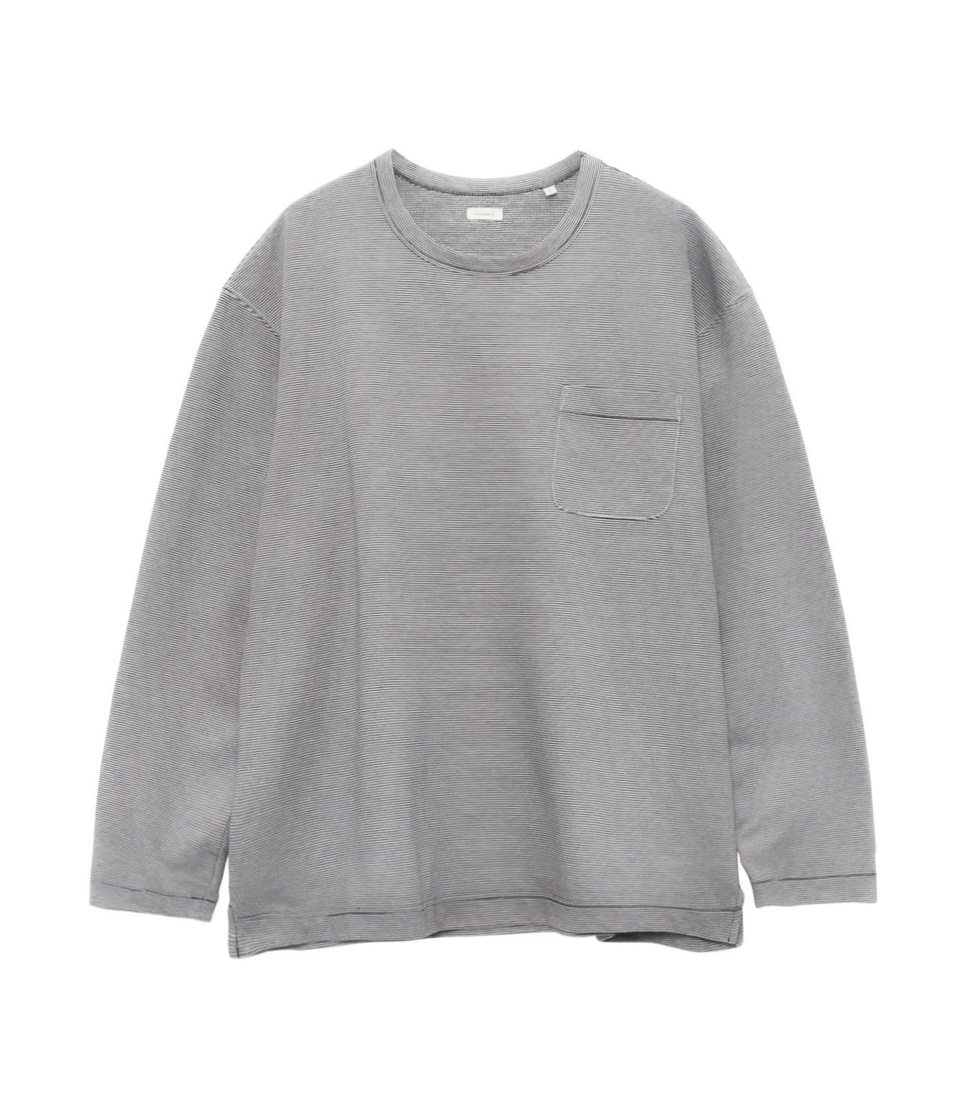 Micro Stripe Pocket L/S Tee - NW(Navy x White)