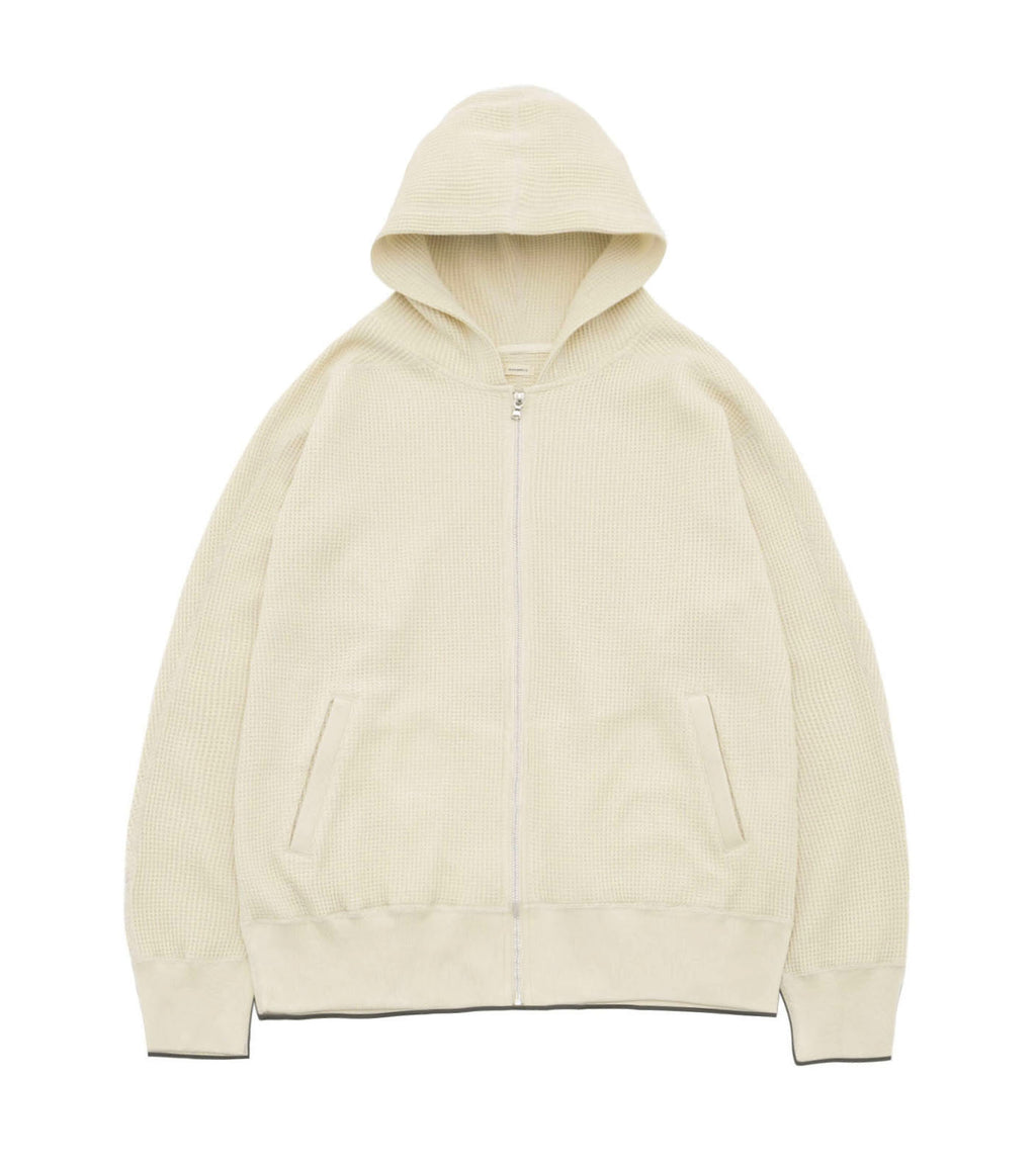Zip-Up Thermal Hoodie - NA(Natural)