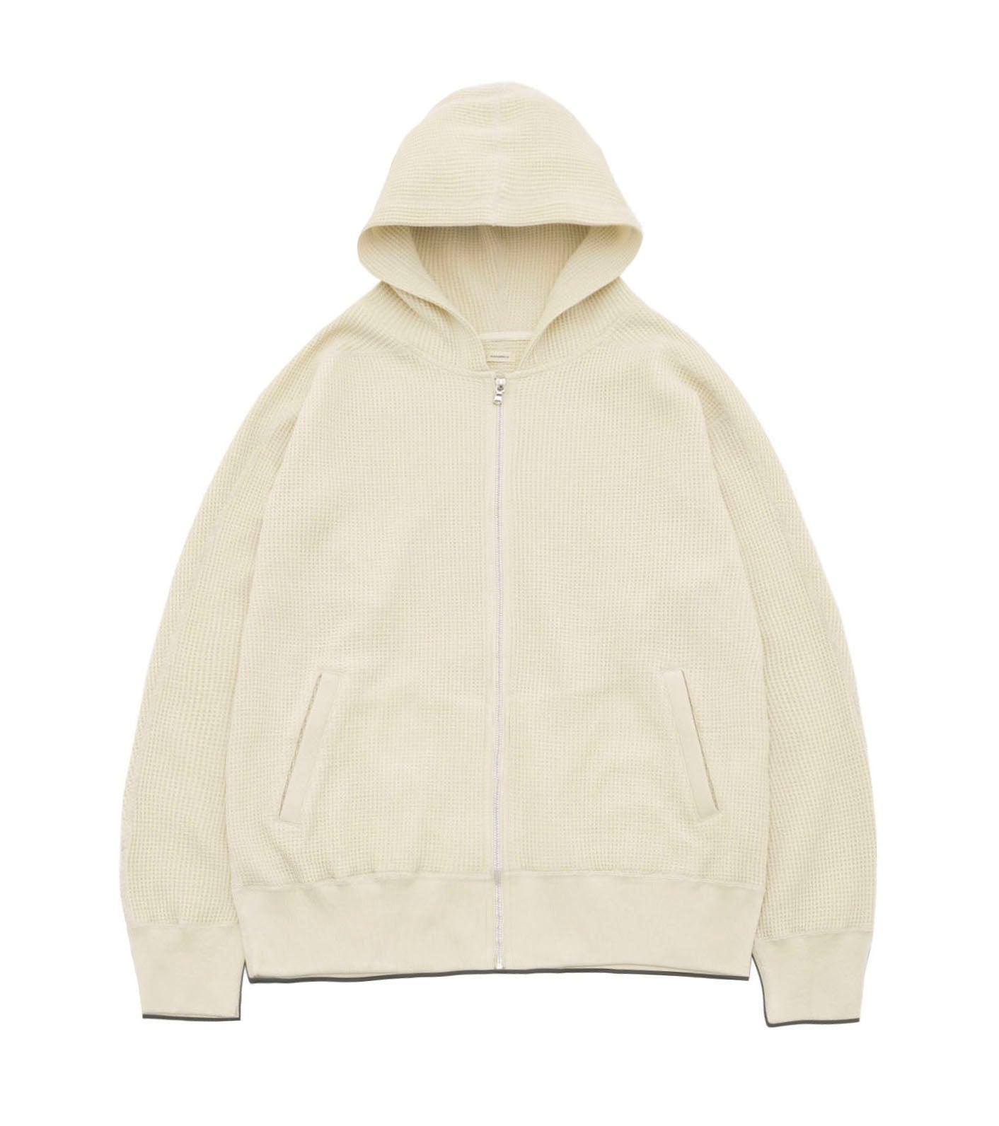 Zip-Up Thermal Hoodie - NA(Natural)