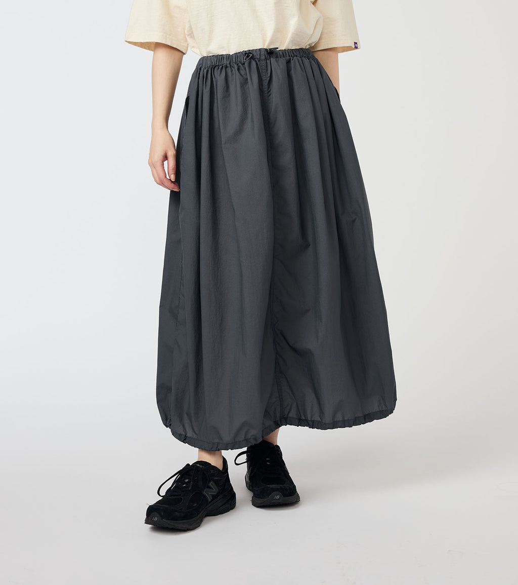 Garment Dyed Nylon Over Skirt