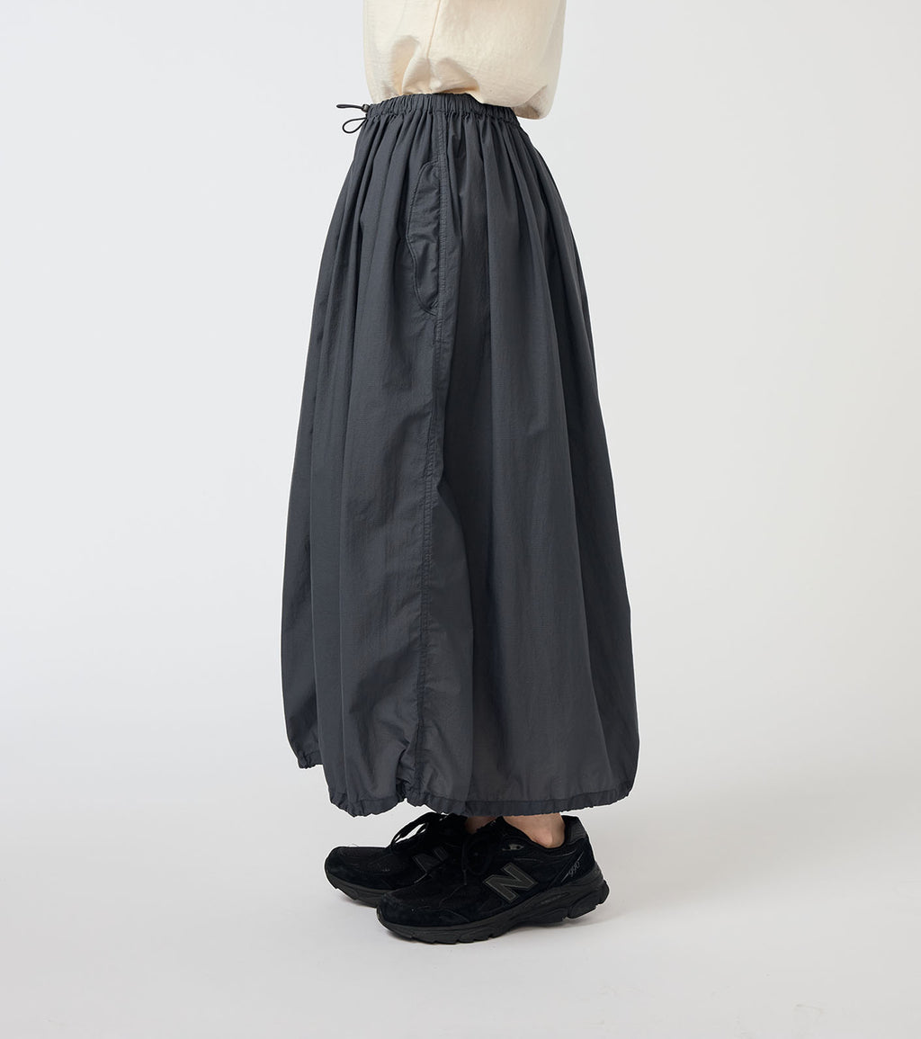 Garment Dyed Nylon Over Skirt