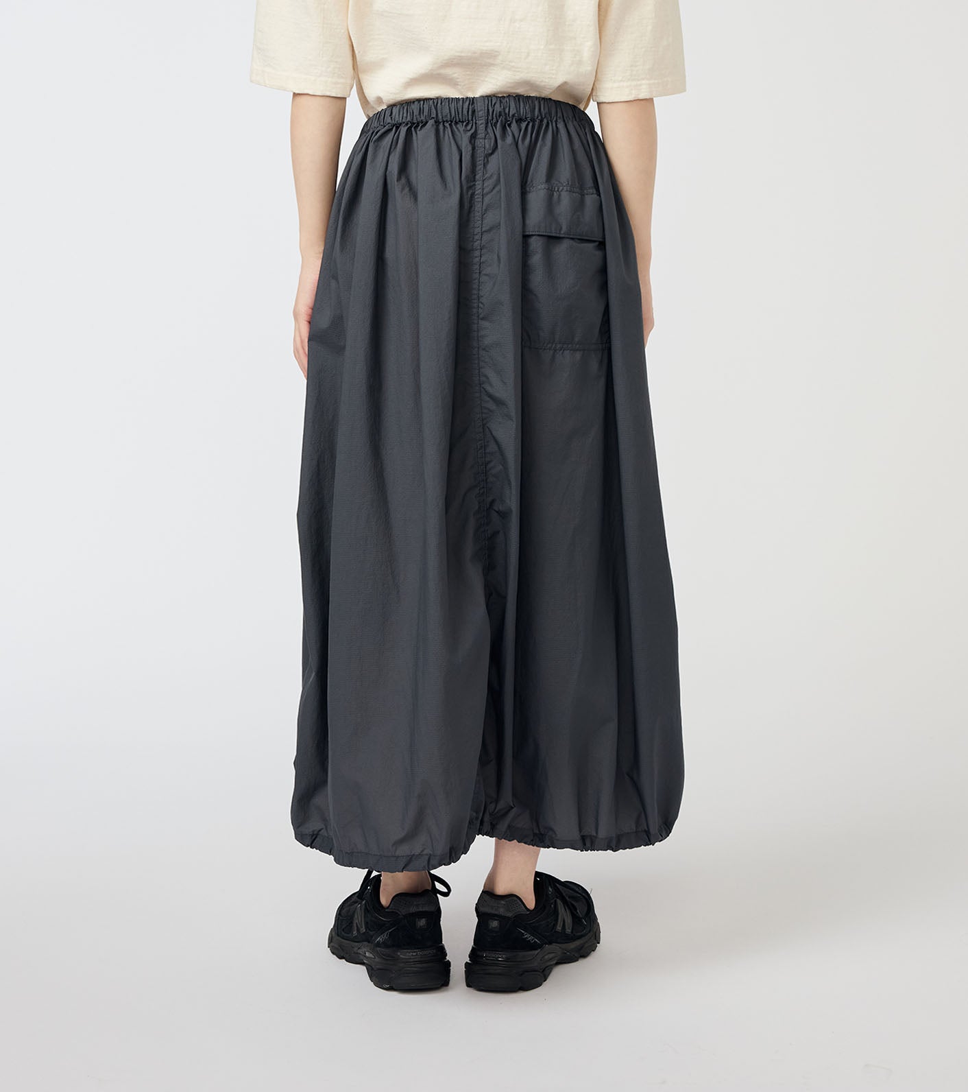 Garment Dyed Nylon Over Skirt