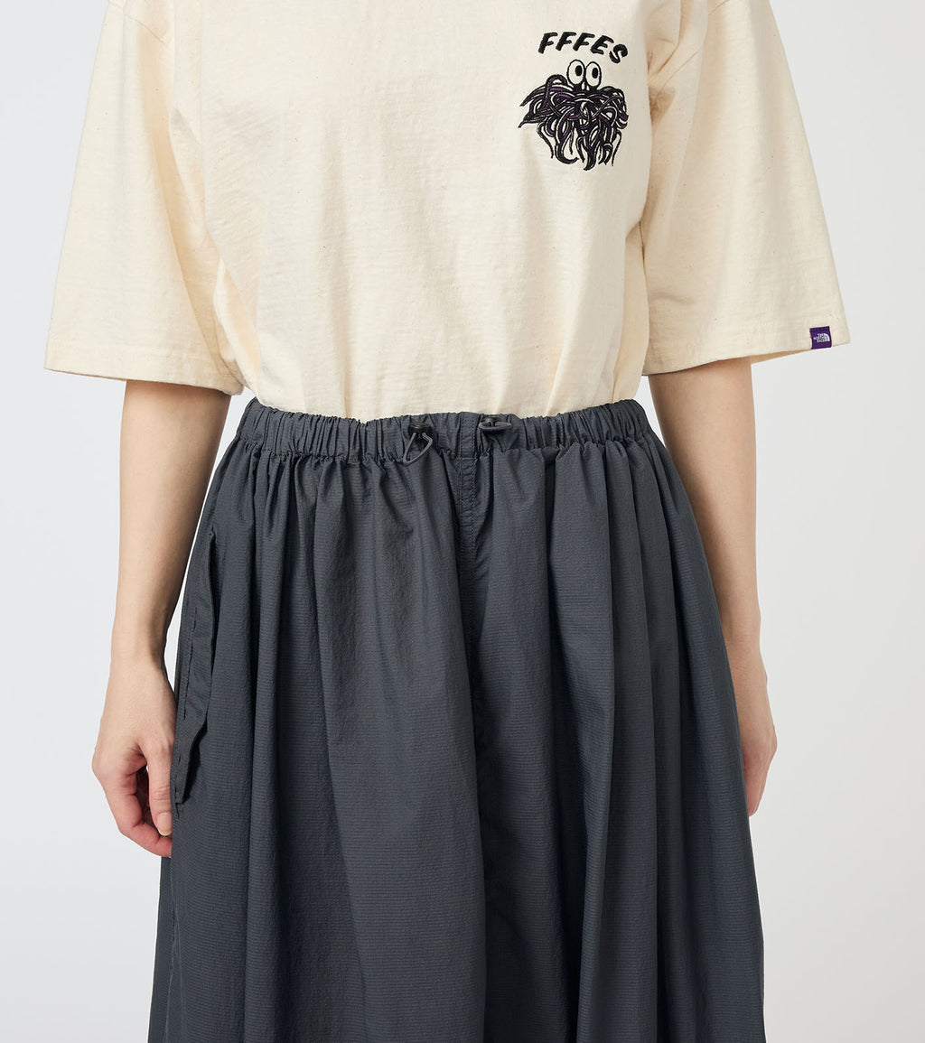 Garment Dyed Nylon Over Skirt