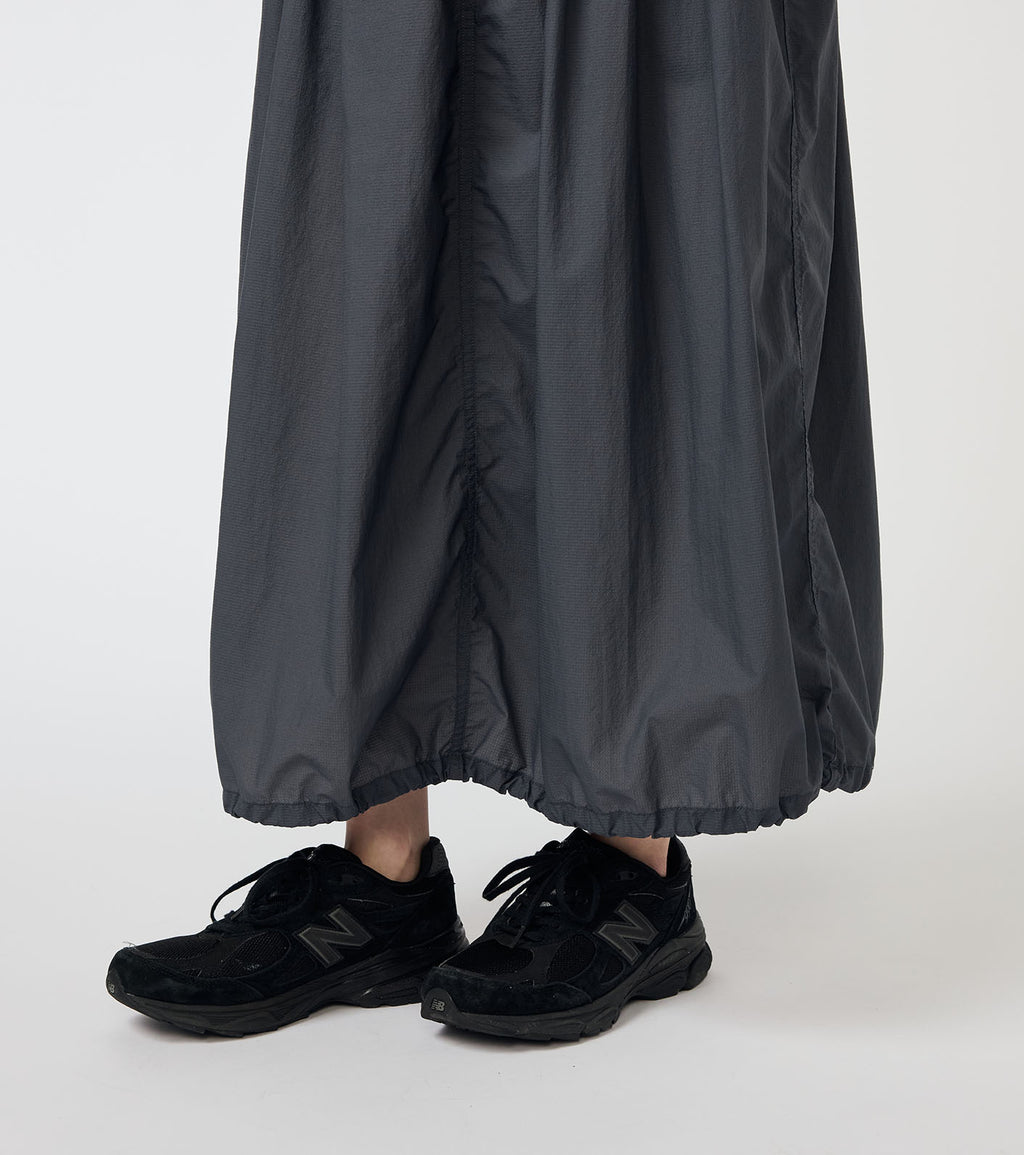 Garment Dyed Nylon Over Skirt