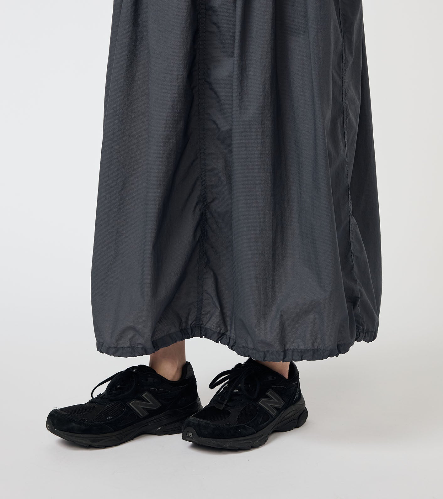 Garment Dyed Nylon Over Skirt