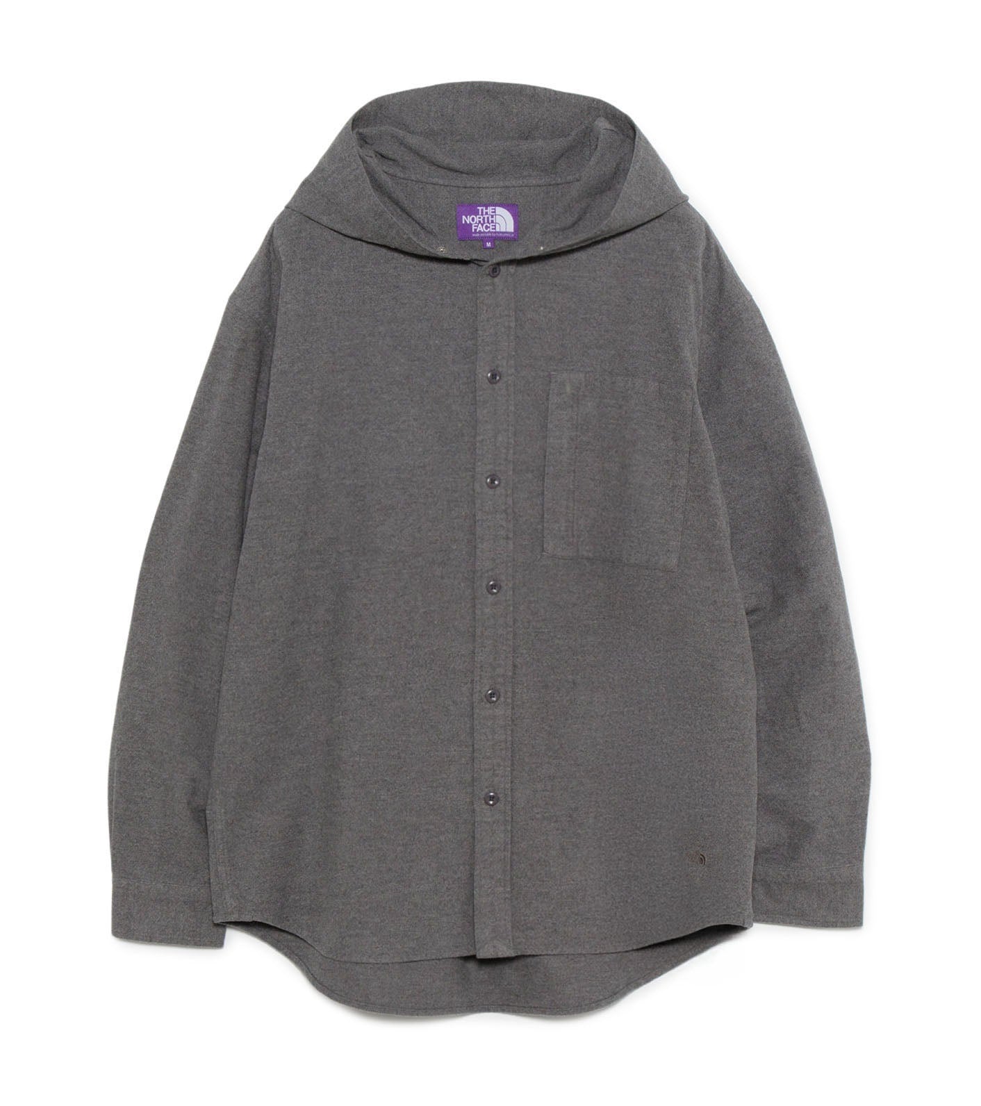 Flannel Mountain Hooded Shirt - AH(Asphalt Gray)