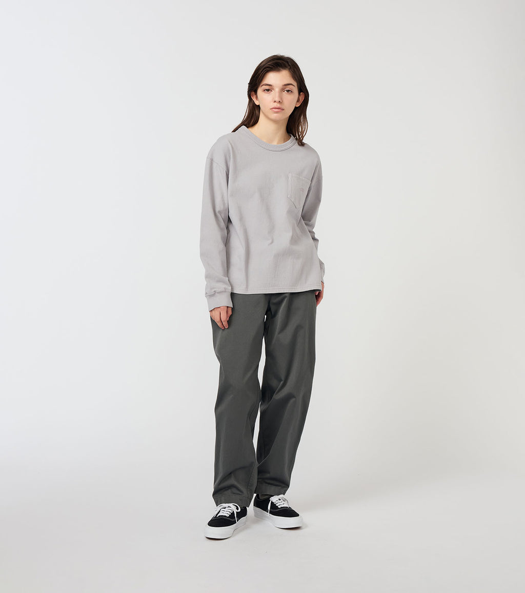 8oz Field Long Sleeve Pocket Tee