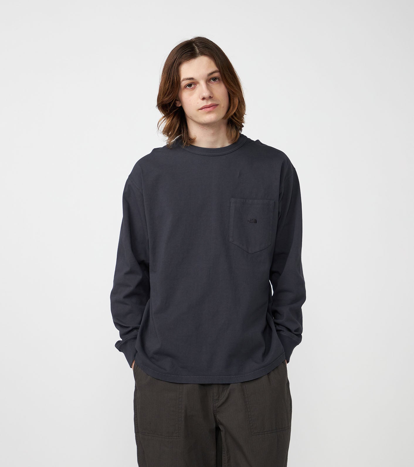 8oz Field Long Sleeve Pocket Tee