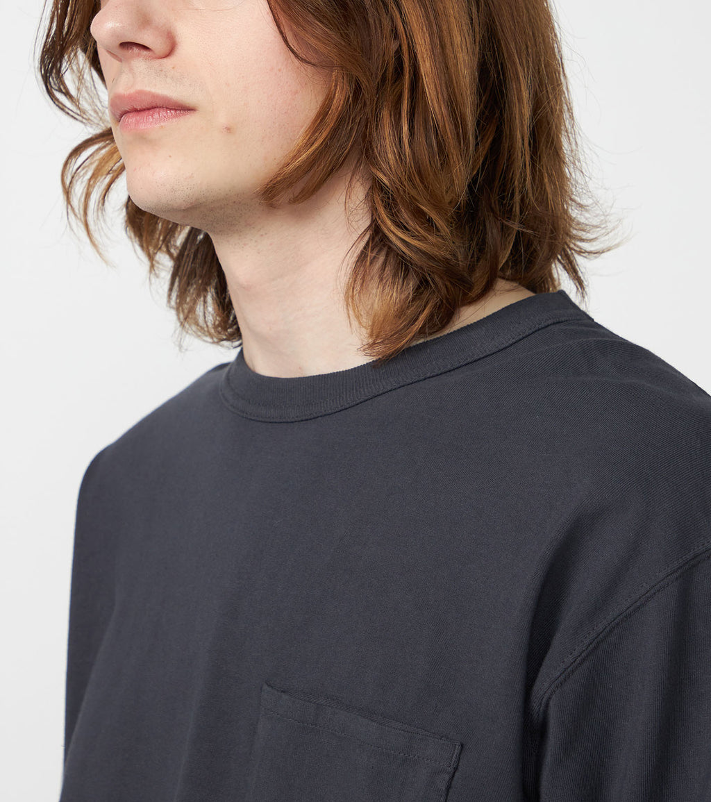 8oz Field Long Sleeve Pocket Tee