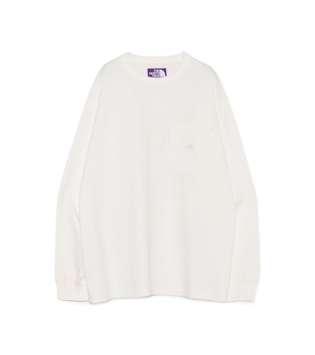 8oz Field Long Sleeve Pocket Tee - OW(Off White)