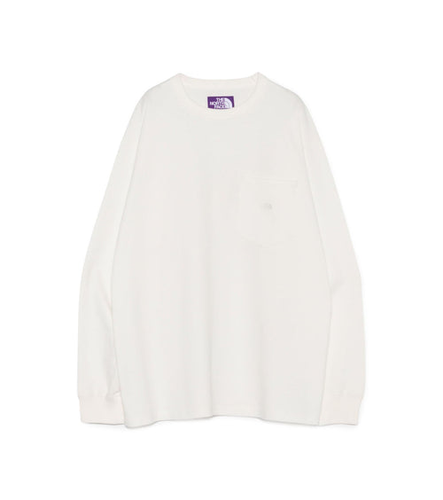 8oz Field Long Sleeve Pocket Tee - OW(Off White)