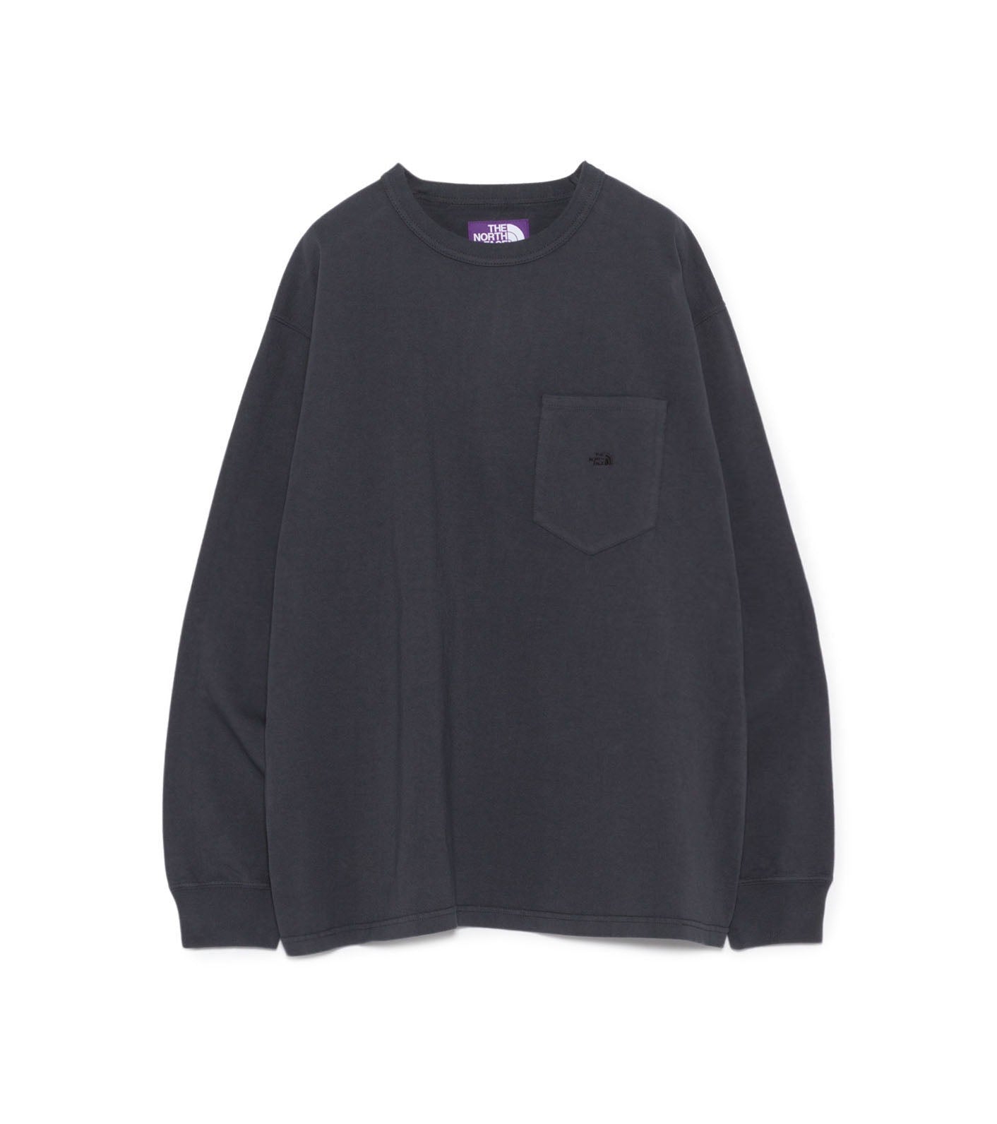 8oz Field Long Sleeve Pocket Tee - AH(Asphalt Gray)