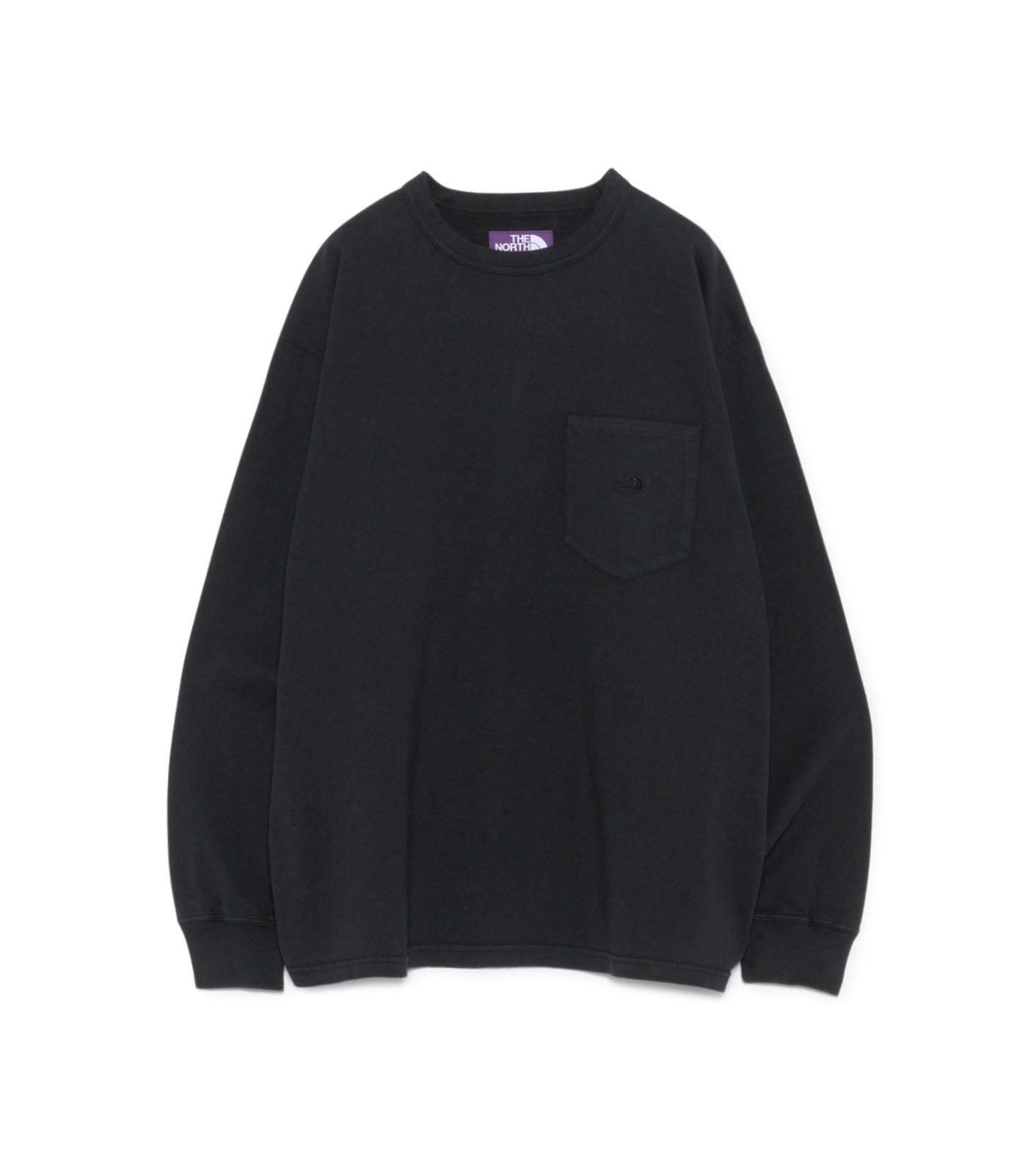 8oz Field Long Sleeve Pocket Tee - K(Black)
