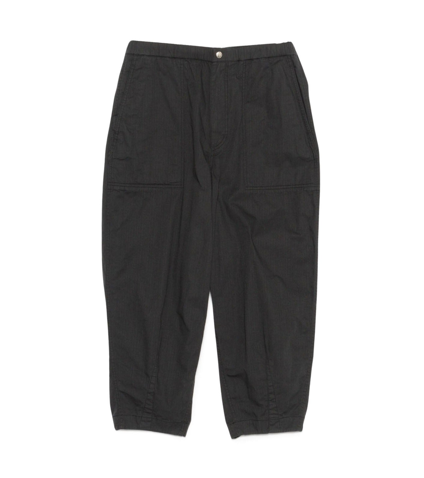 Ripstop Wide Cropped Field Pants - K(Black)