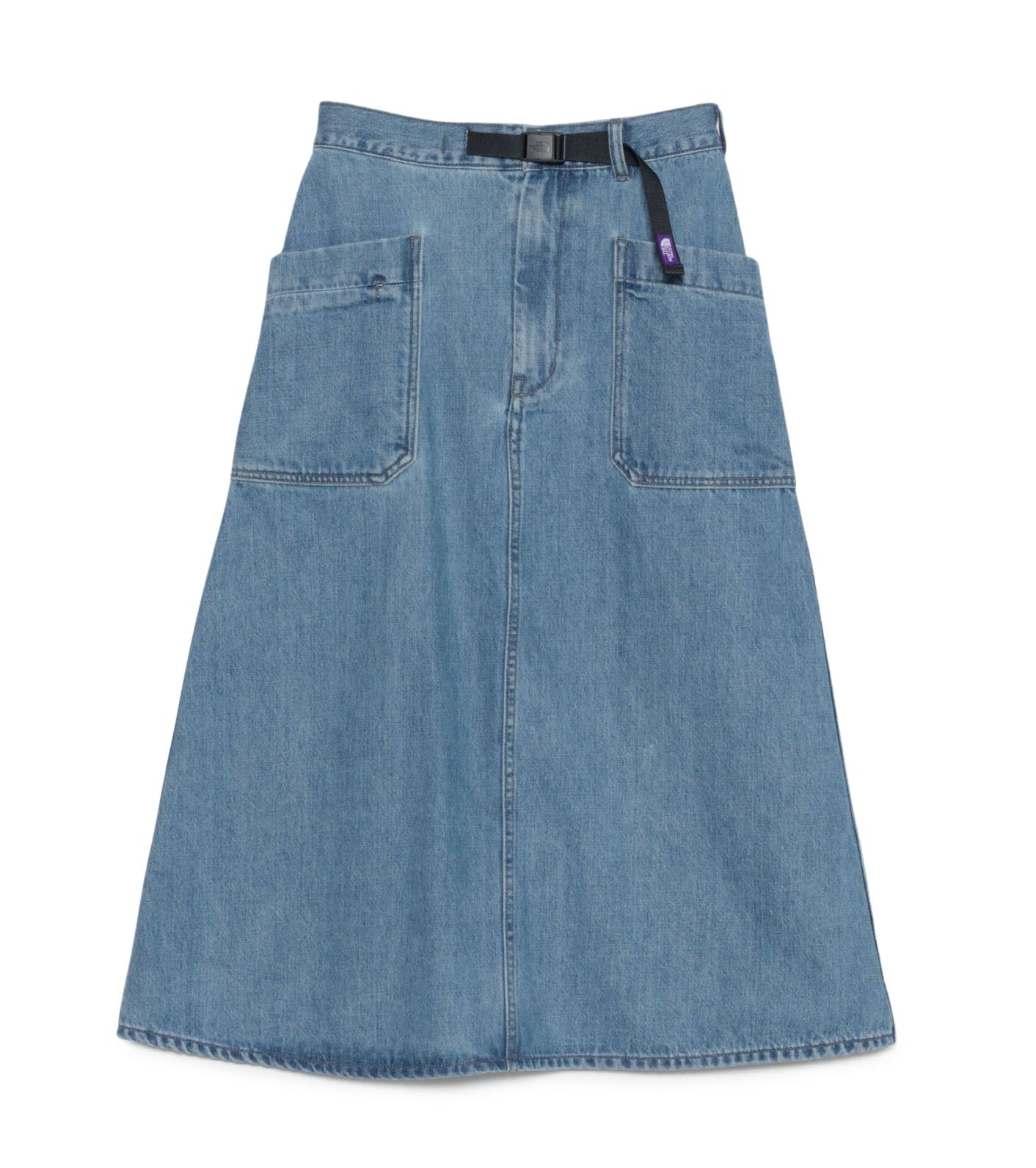 Denim Field Skirt - IB(Indigo Bleach)