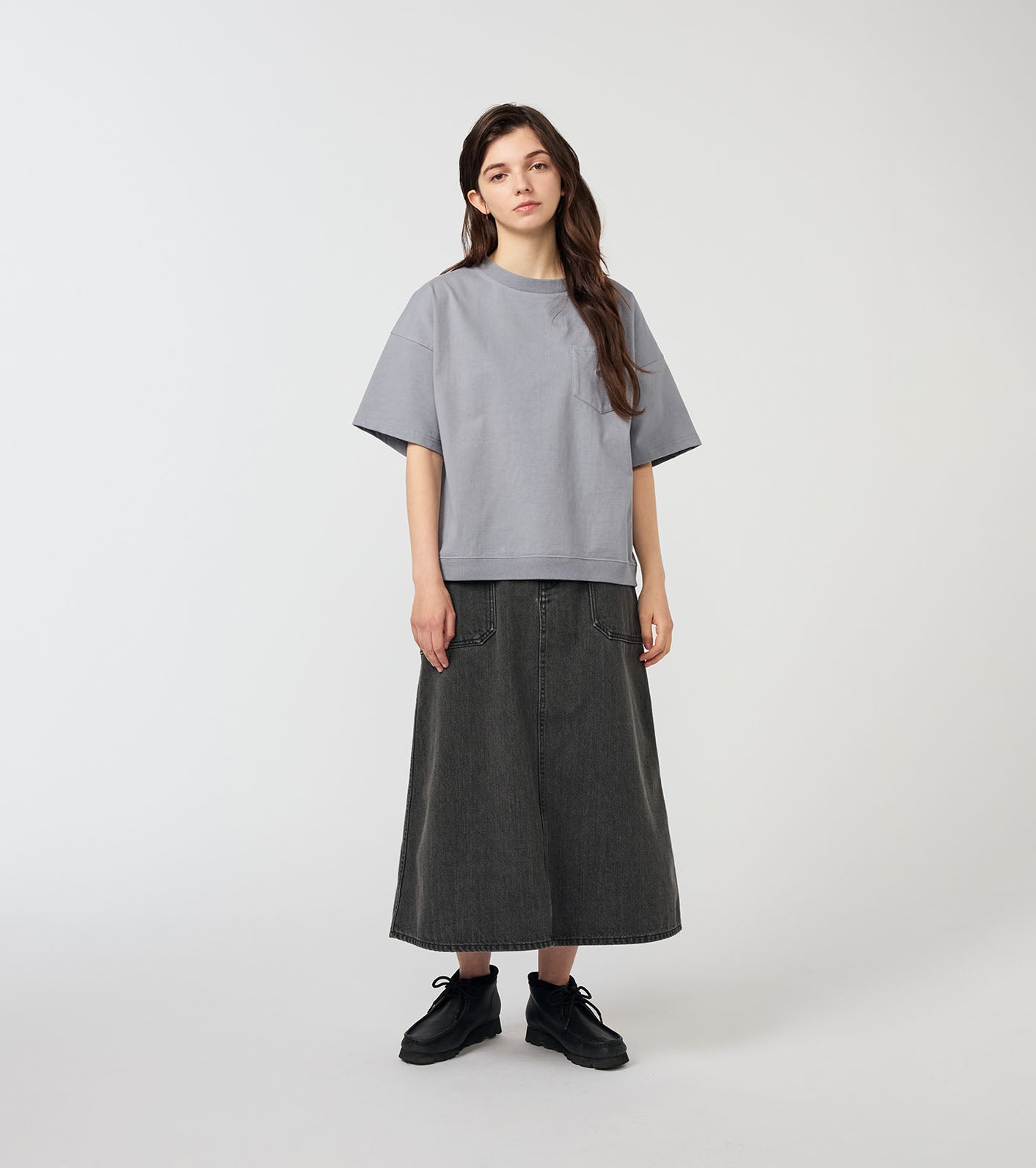 Denim Field Skirt