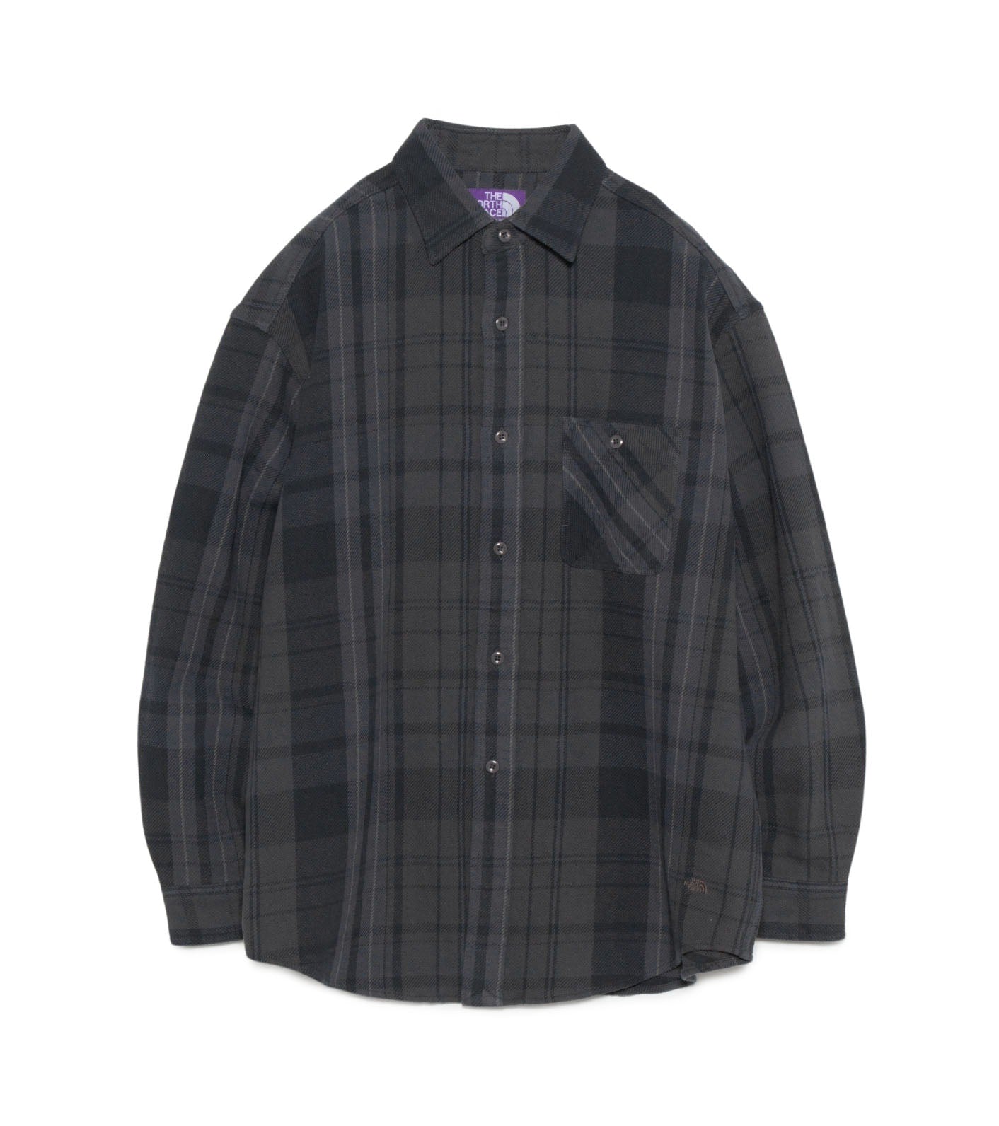 Flannel Plaid Field Shirt - AH(Asphalt Gray)