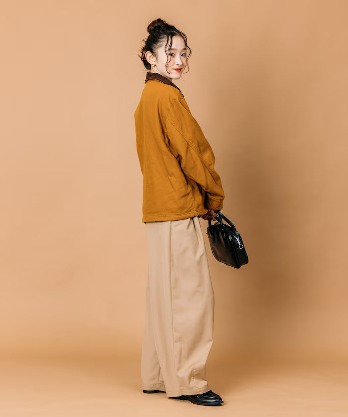 Big Silhouette Corduroy Switch Duck Blouson [Limited Edition]