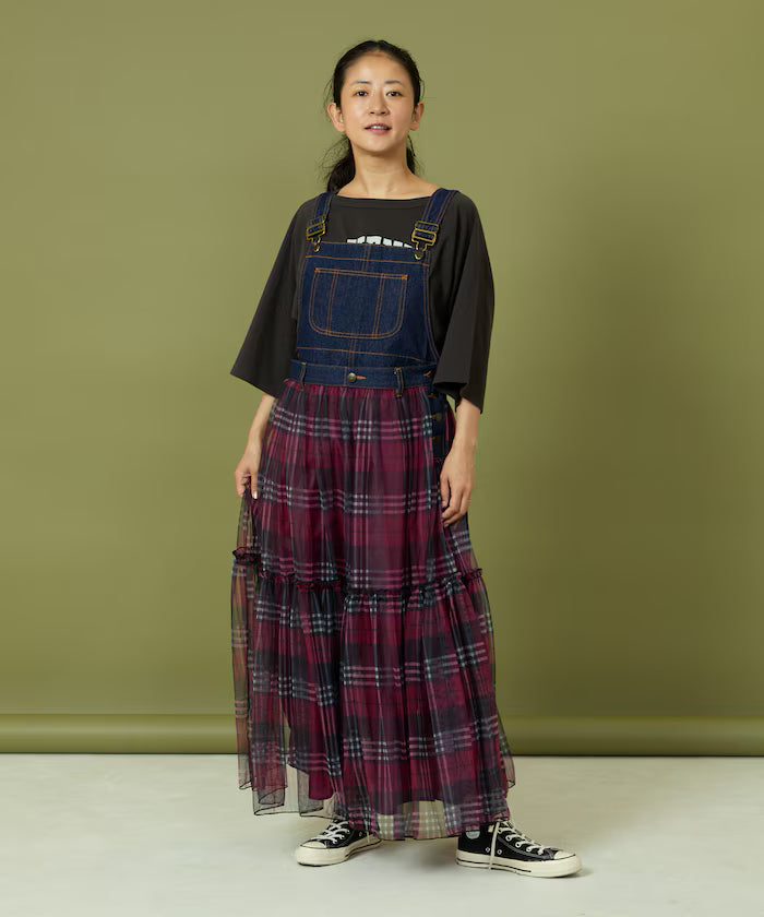 Tulle Docking Salopette Dress