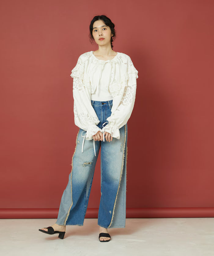 2WAY Lace Bolero & Chaps Pants