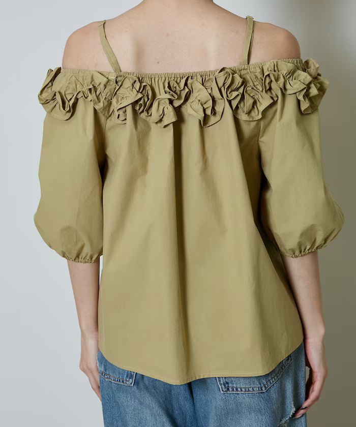 Frill Off-Shoulder Blouse Limited Edition