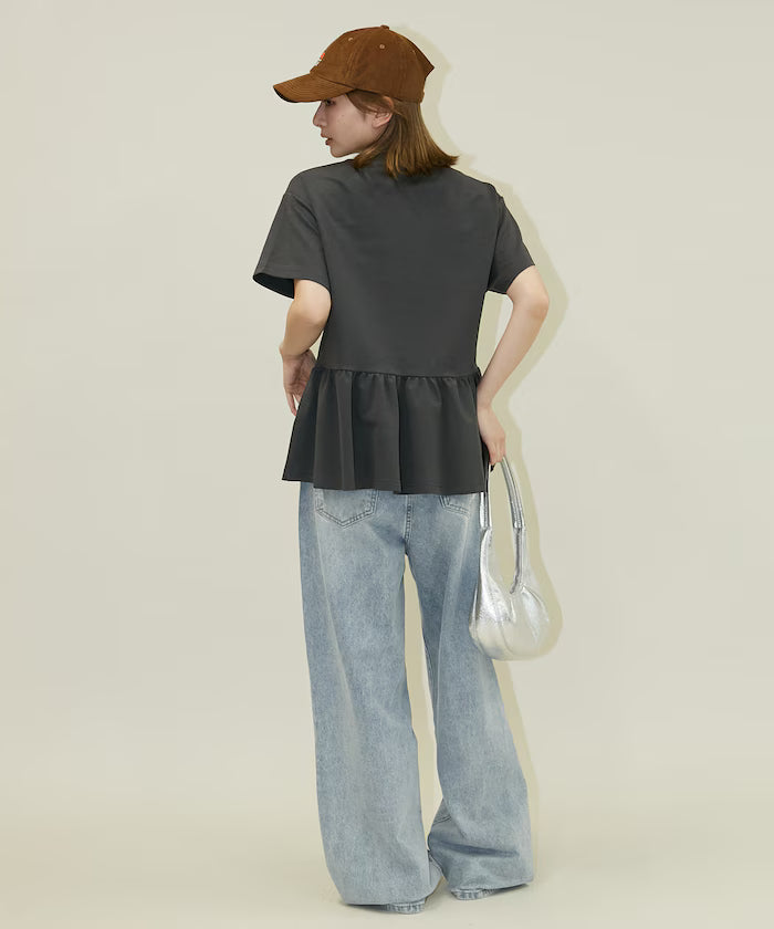 <Contact Cooling> Cool Ponchi Peplum T-Shirt Limited Edition