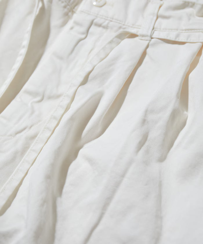 Extra Long Staple Organic Cotton 2 Tuck Chino Shorts