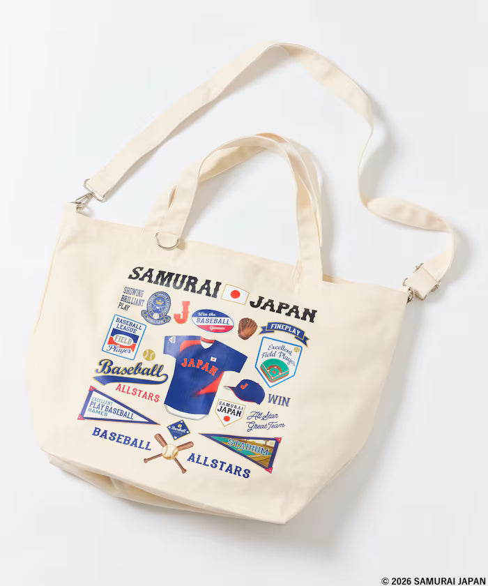 [March 5th 12:00 Release] SAMURAI JAPAN x FREAK'S STORE Exclusive CANVAS TOTE BAG - Natural