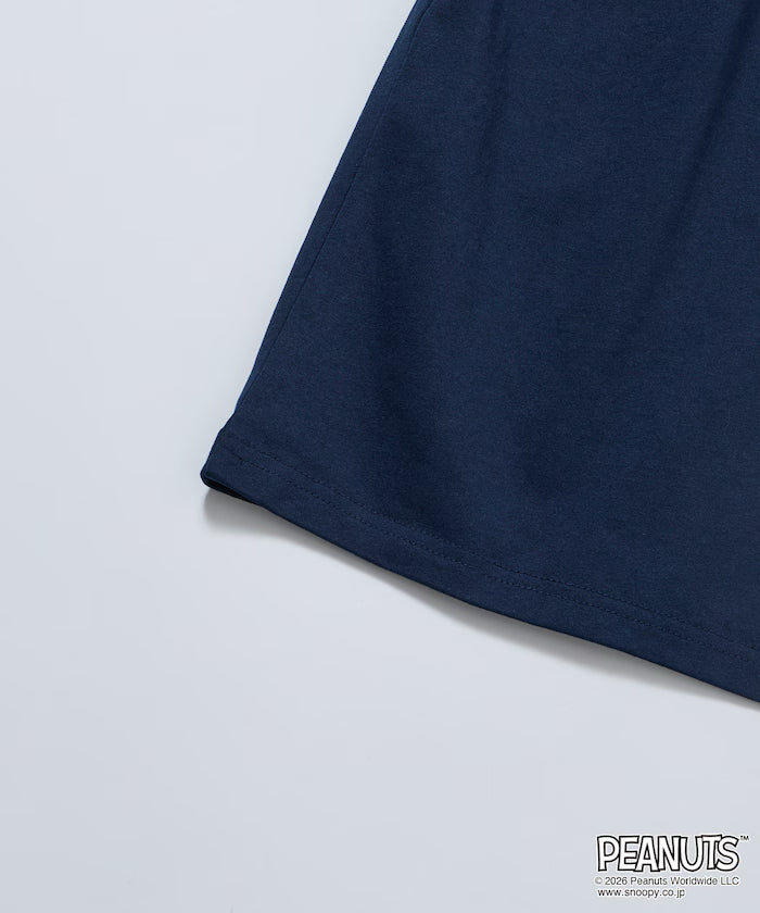 PEANUTS/Peanuts Exclusive Big Silhouette Back Print Crew Neck T-Shirt/ASTRONAUTS 【Limited Edition】