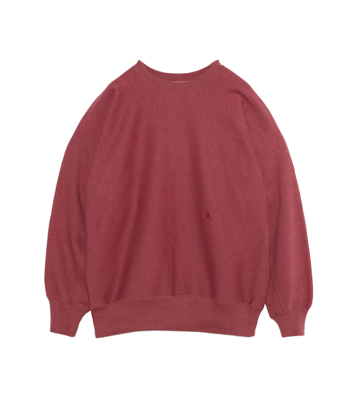 Crew Neck Sweat - HR(Heather Red)