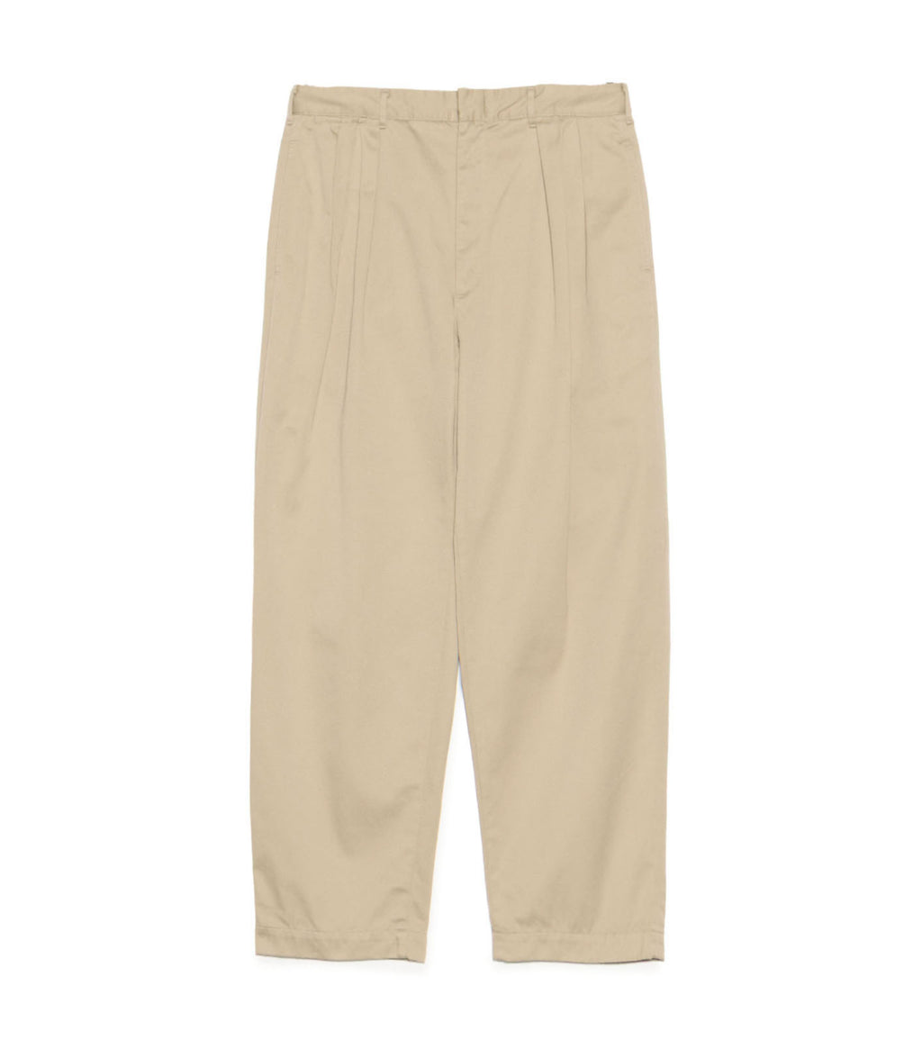 Double Pleated Chino Pants - KK(Khaki)