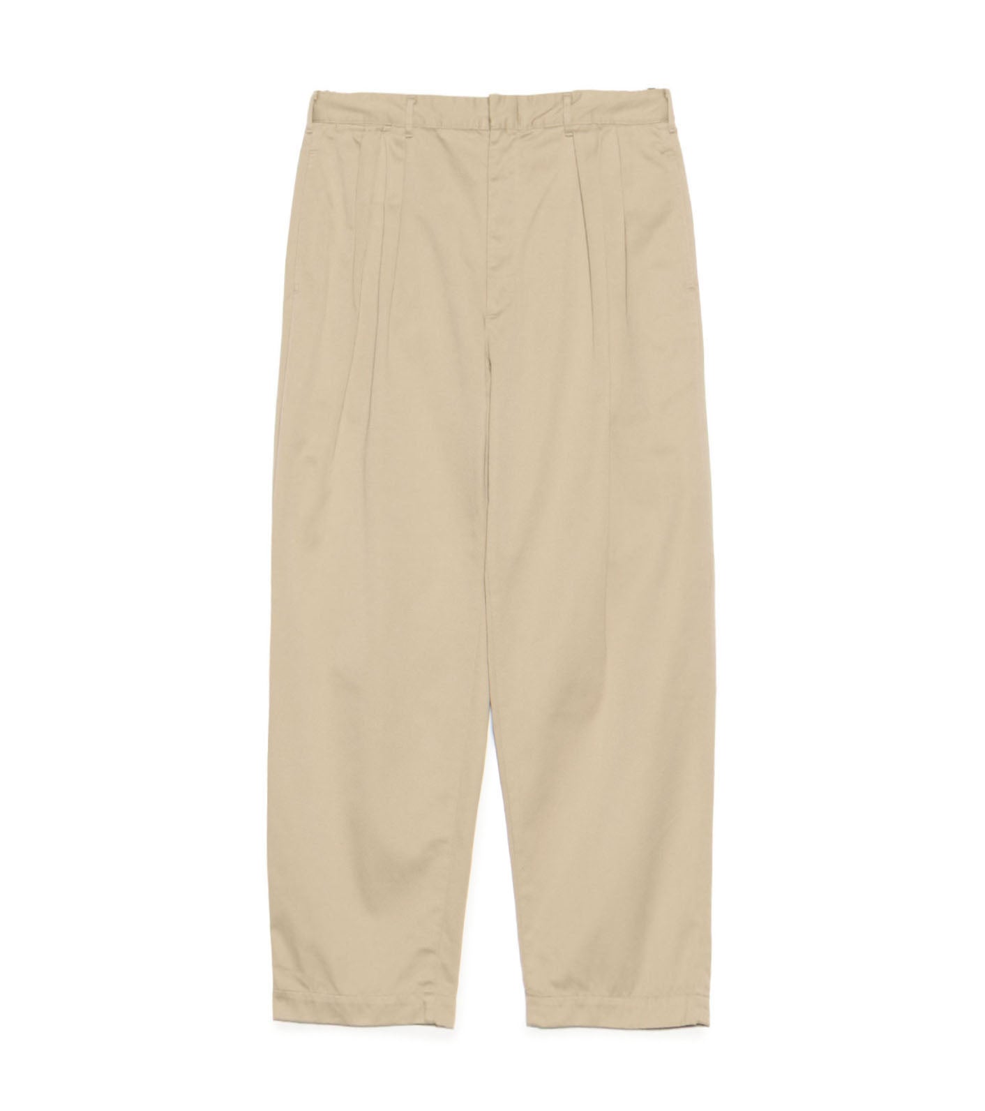 Double Pleated Chino Pants - KK(Khaki)