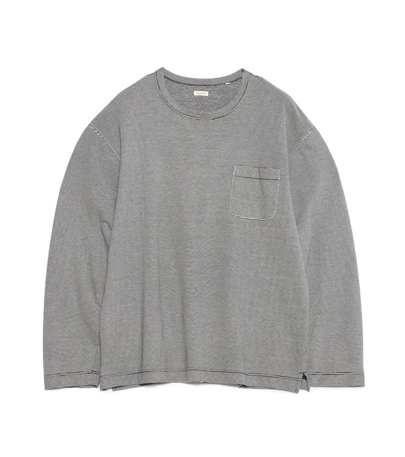 Micro Stripe Pocket L/S Tee