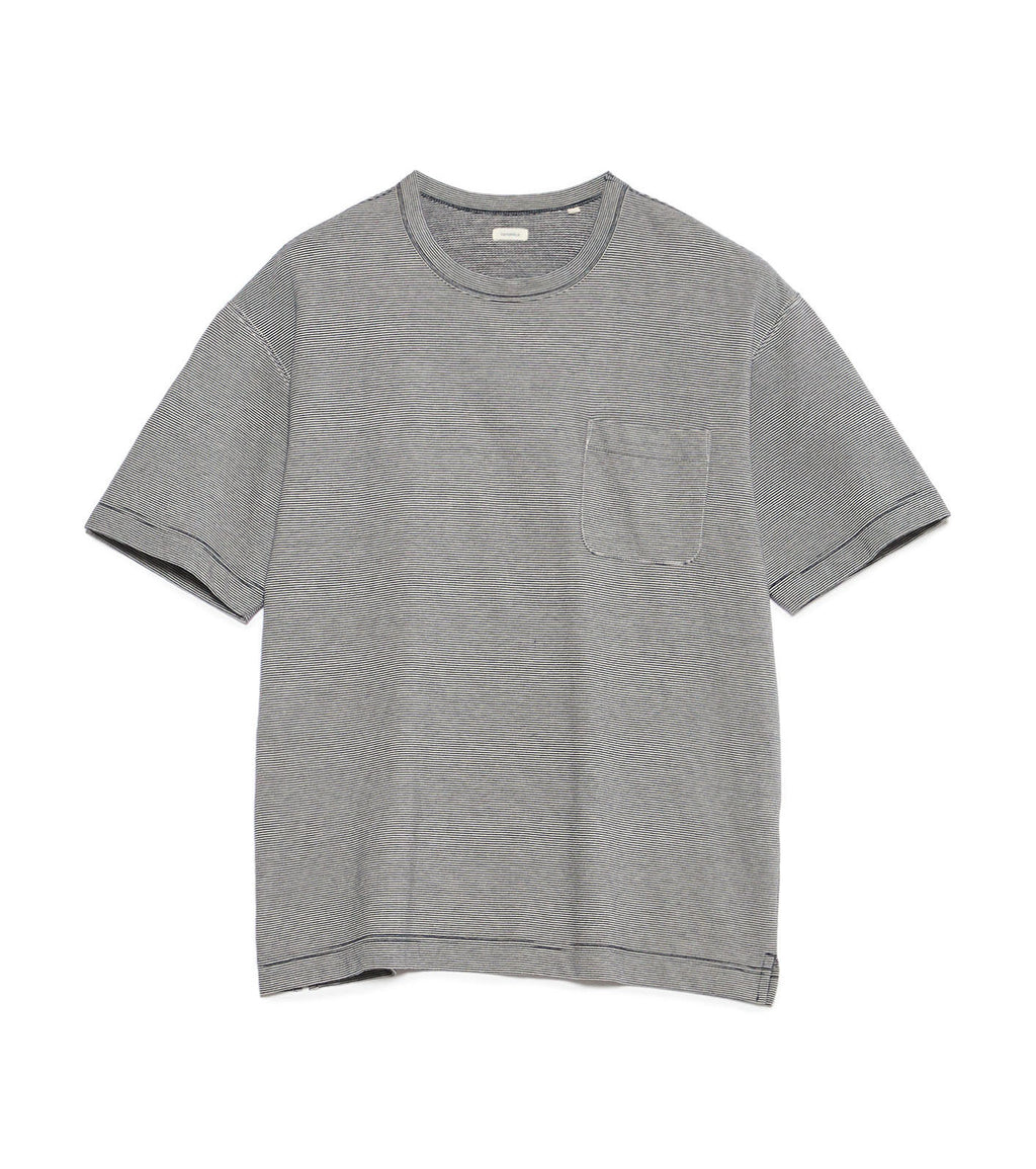 Micro Stripe Pocket Tee - NW(Navy x White)