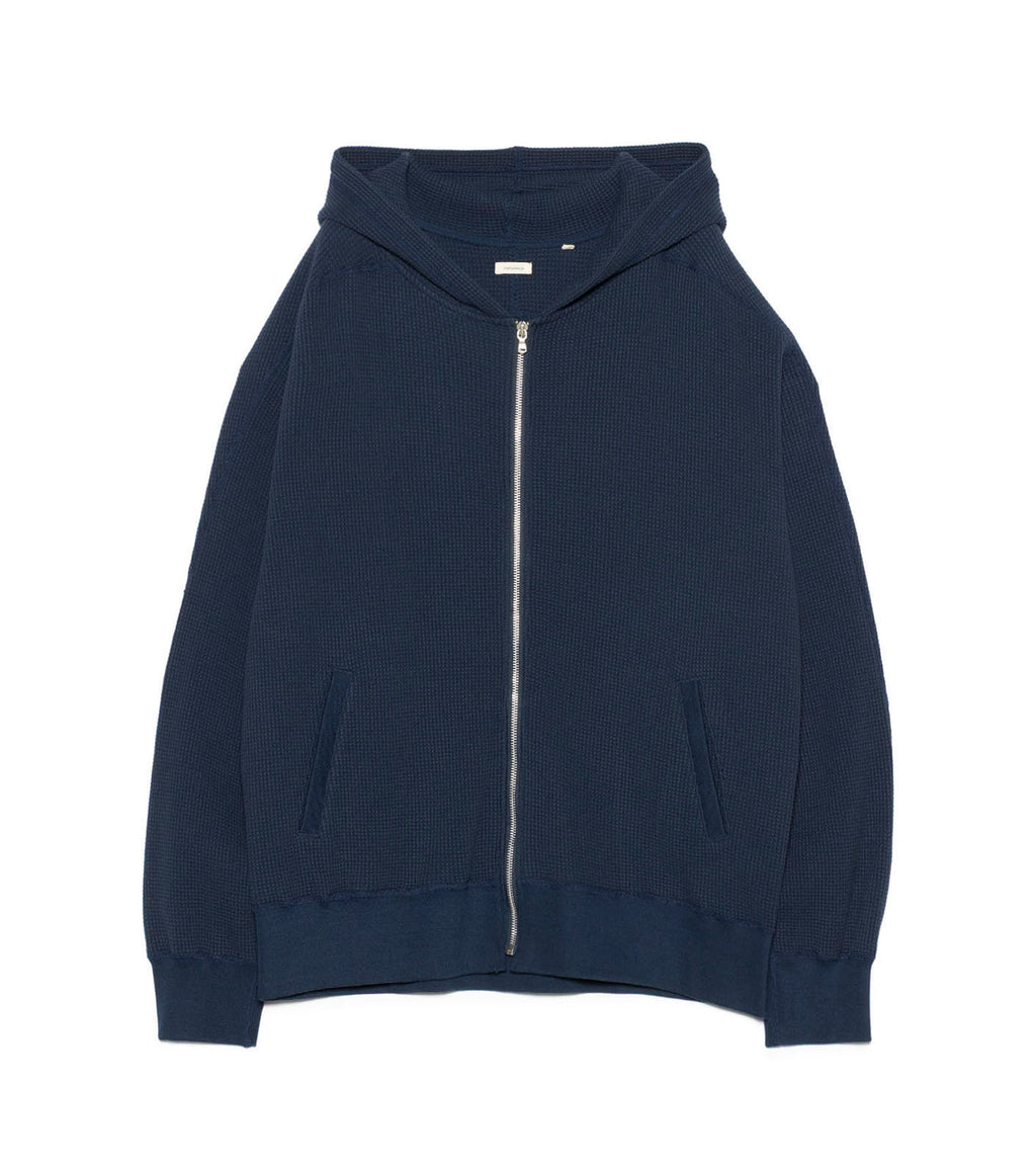 Zip-Up Thermal Hoodie - N(Navy)