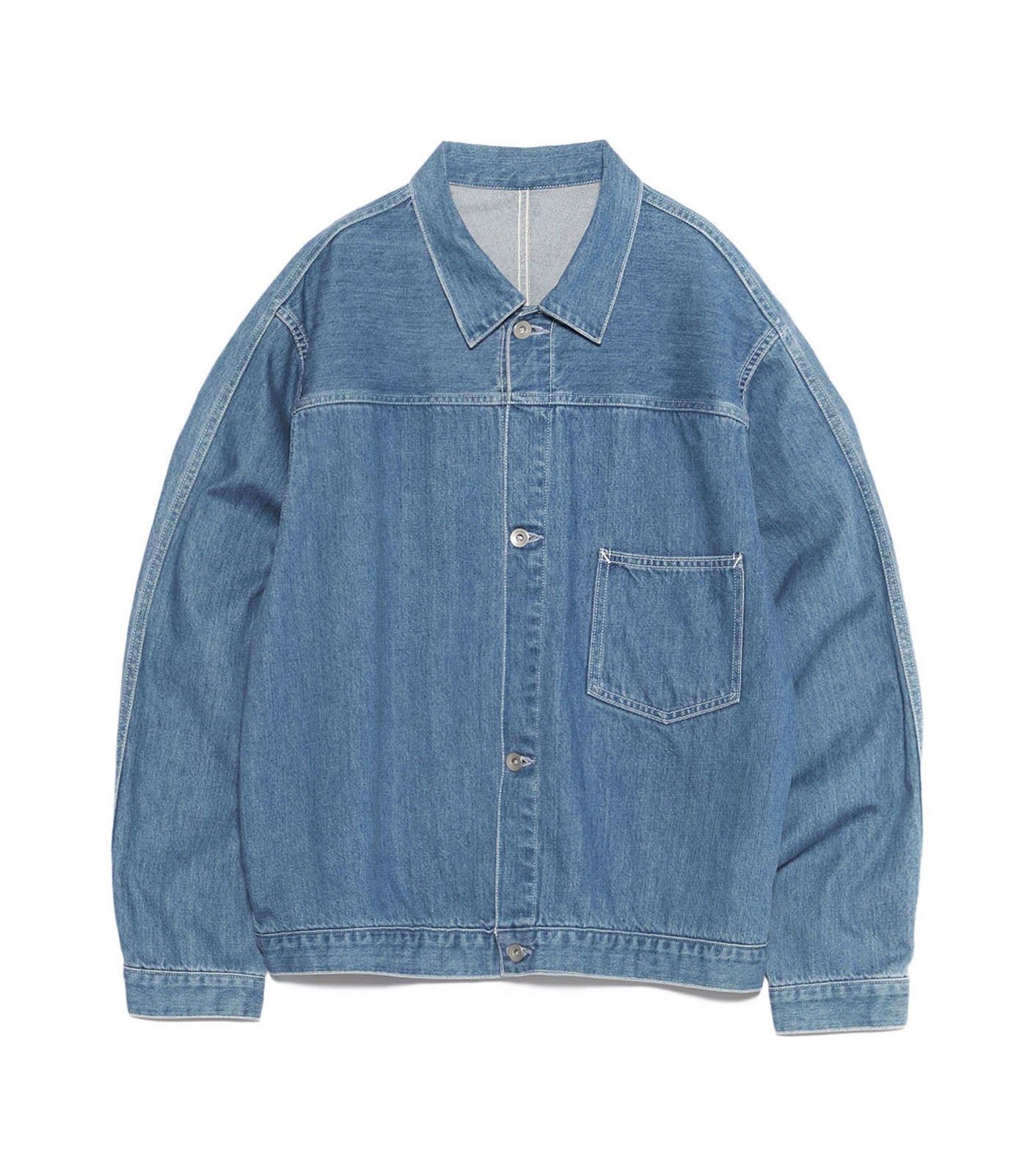 Short Denim Jacket - LI(Light Indigo)