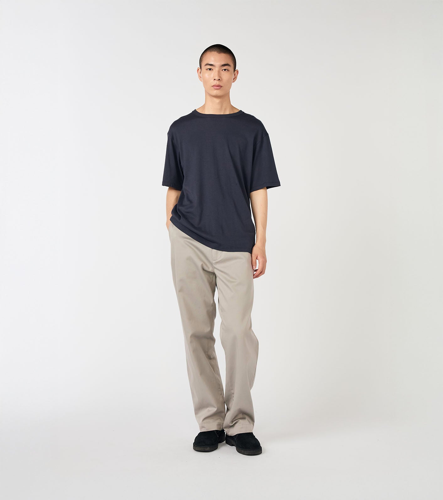 Wide Straight Chino Pants