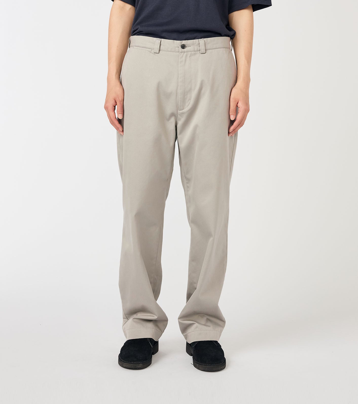 Wide Straight Chino Pants