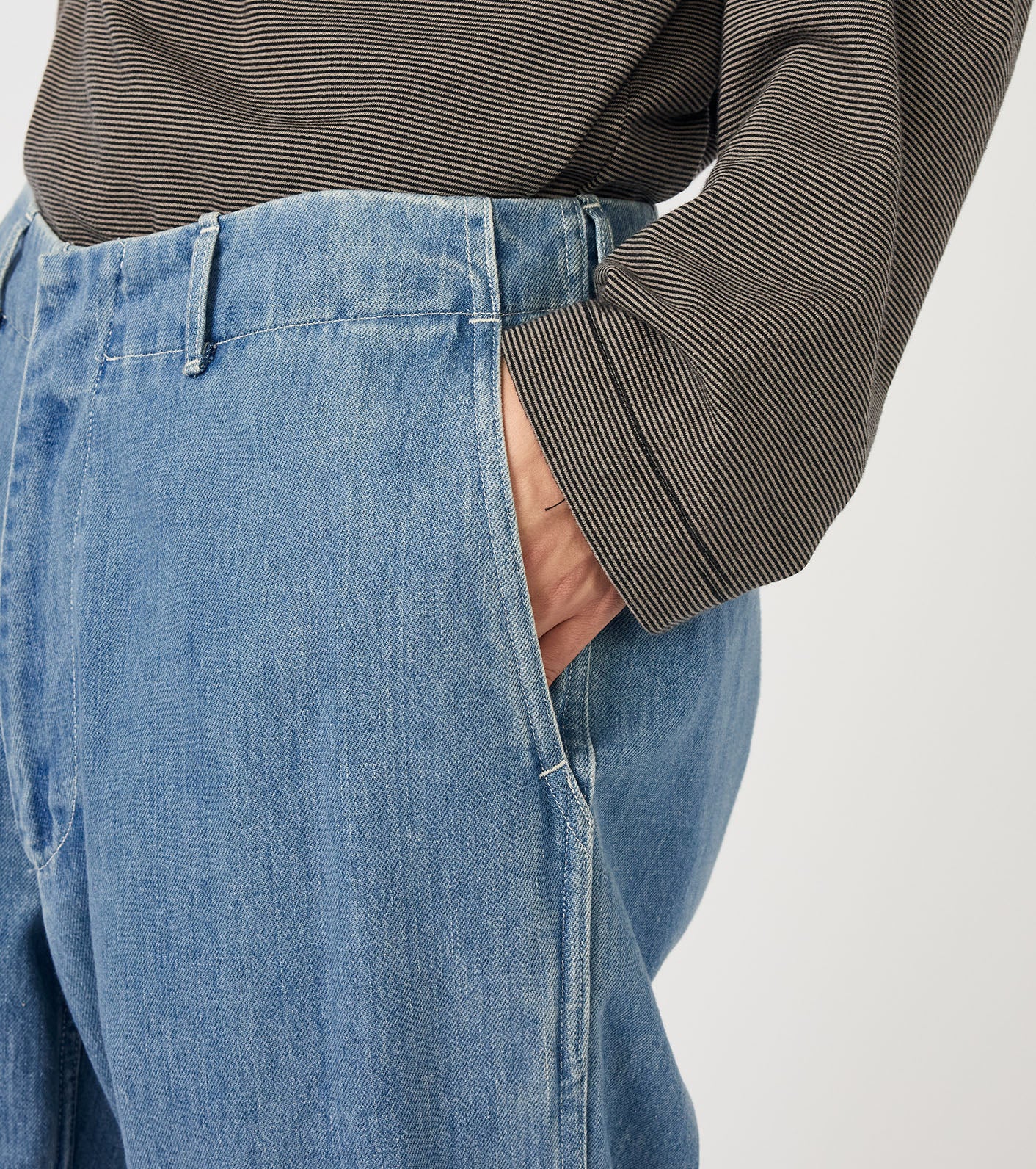 Wide Denim Pants