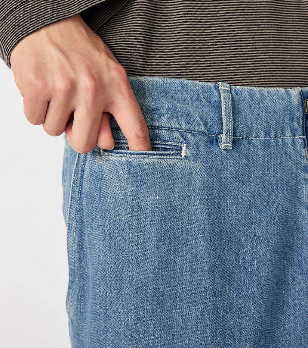 Wide Denim Pants