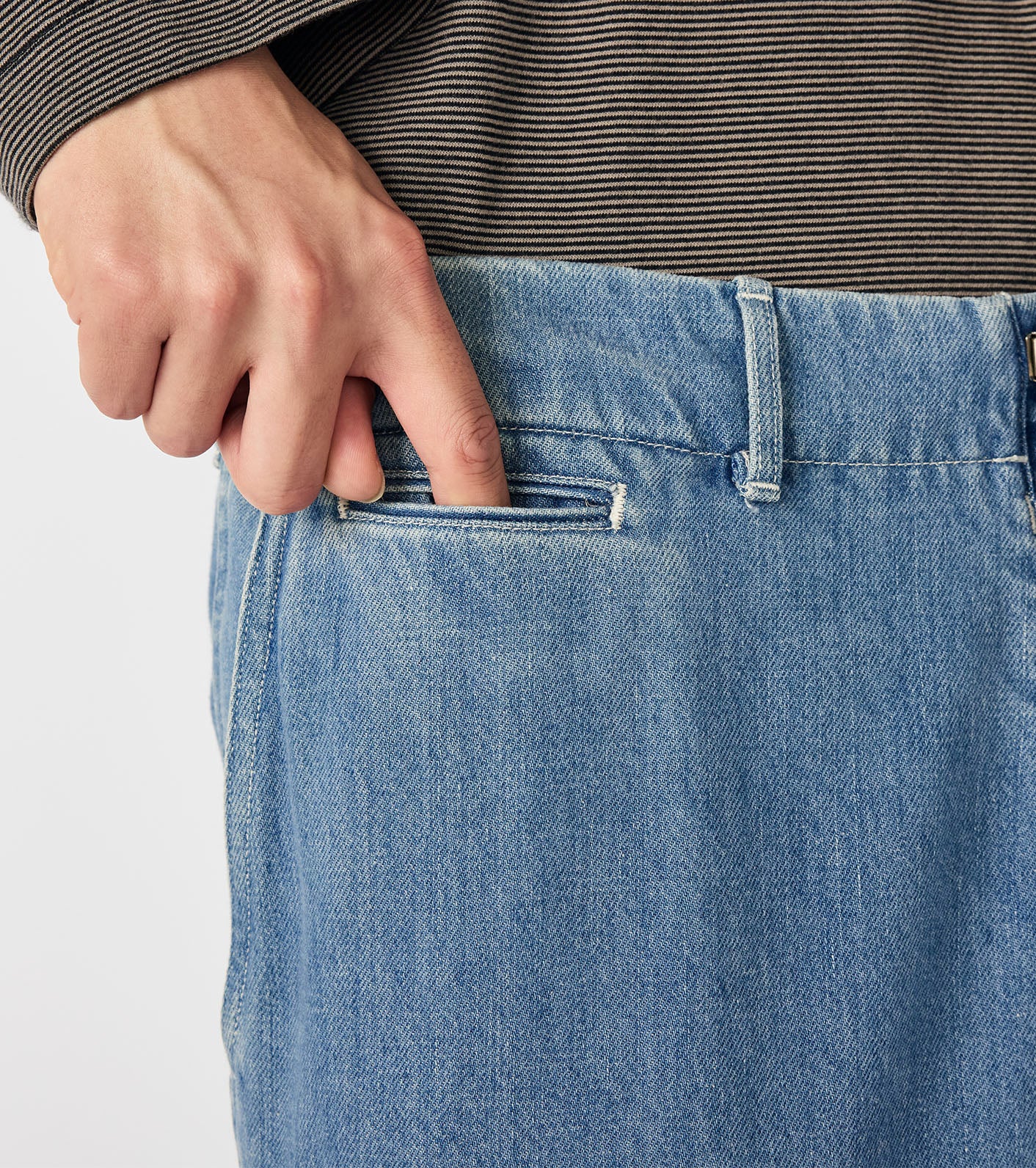 Wide Denim Pants