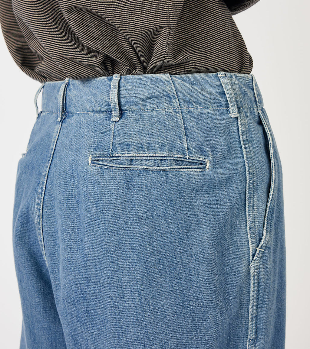 Wide Denim Pants