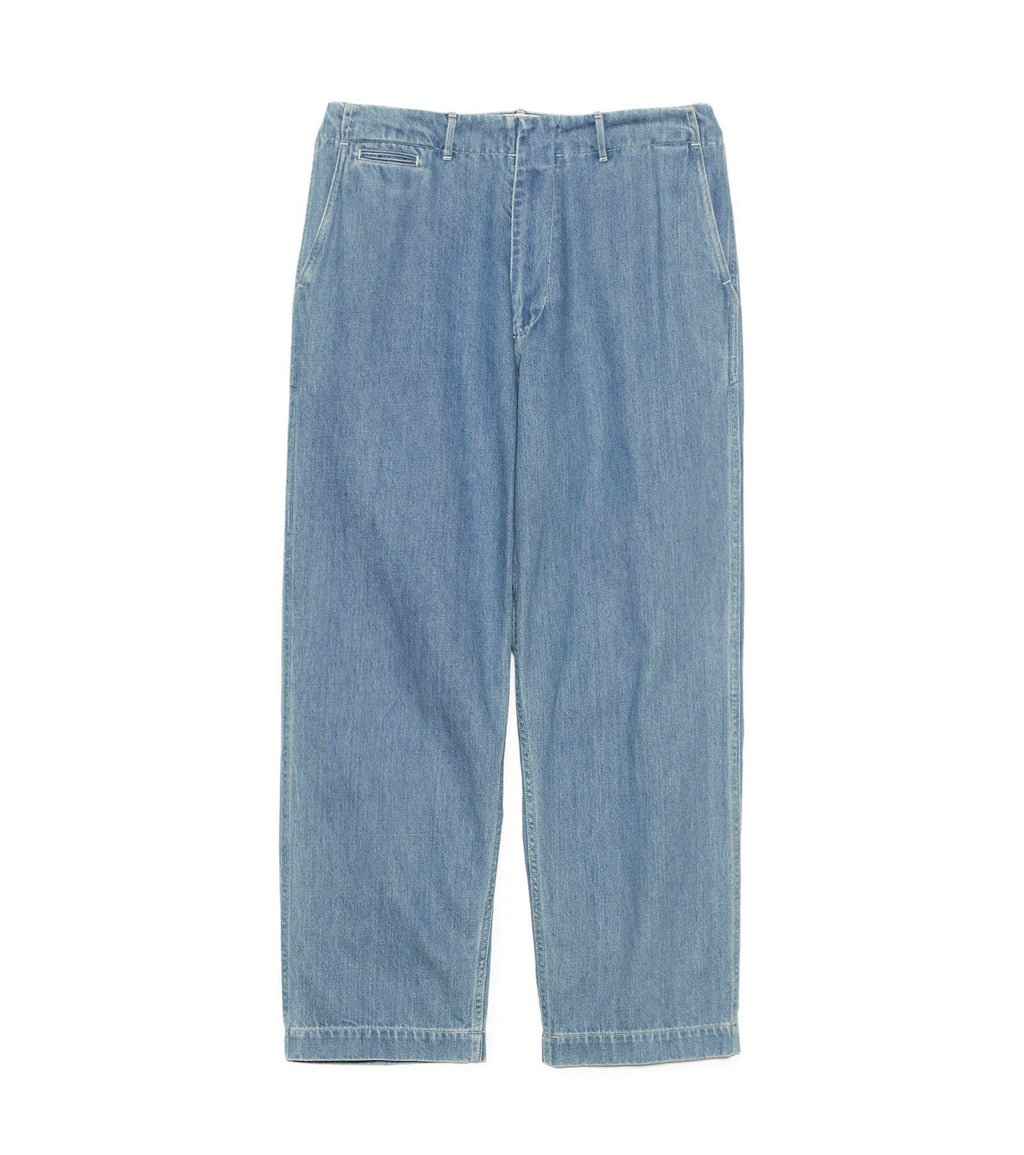 Wide Denim Pants - LI(Light Indigo)