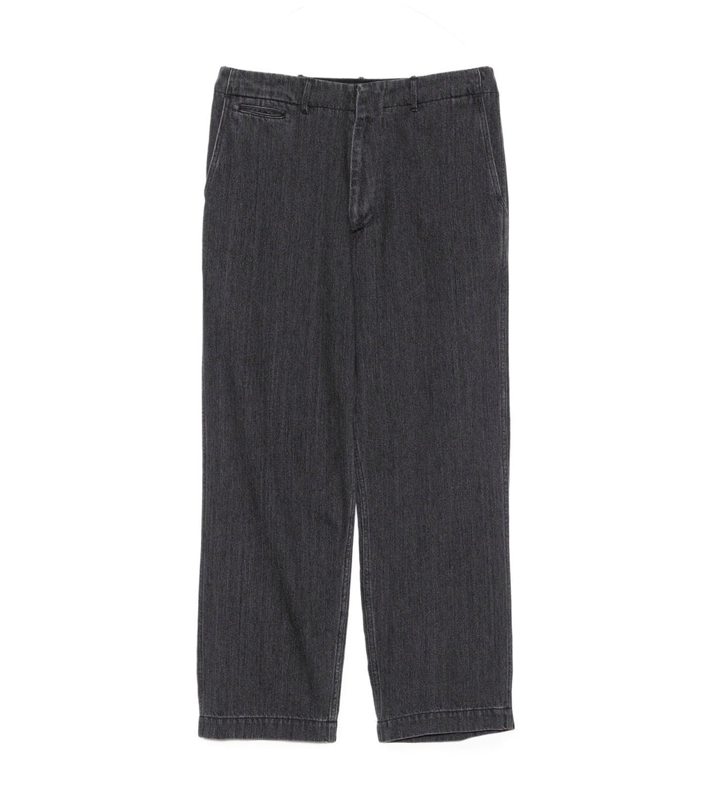 Wide Denim Pants - H(Gray)